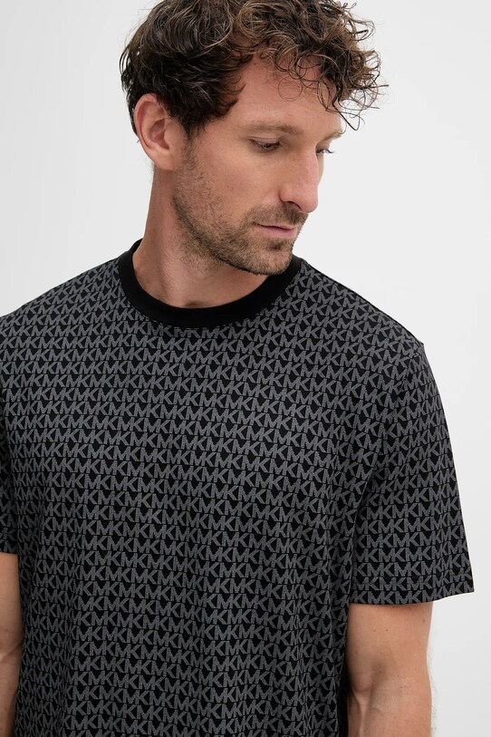 Michael Kors t-shirt bawełniany czarny CS5529A5KS