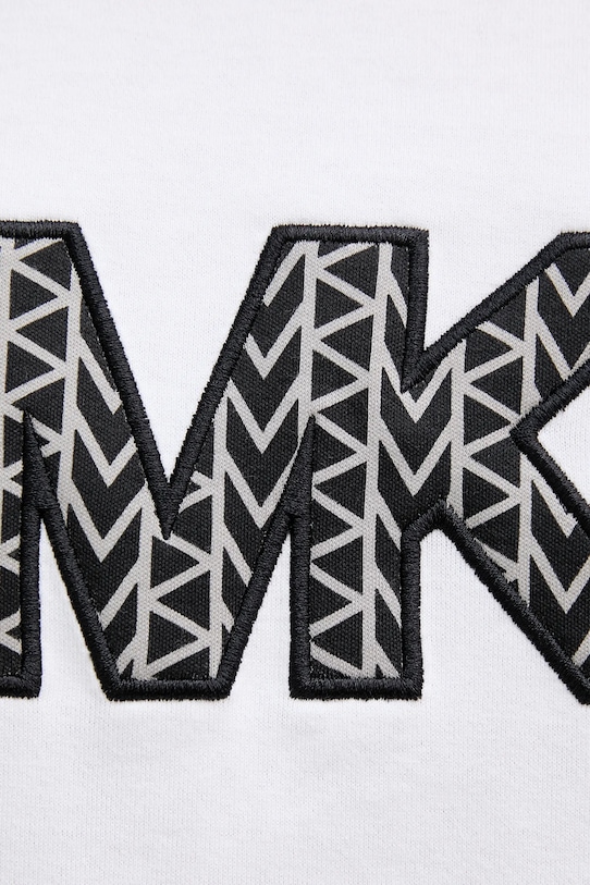 Βαμβακερό μπλουζάκι Michael Kors CT552LN1V2 λευκό