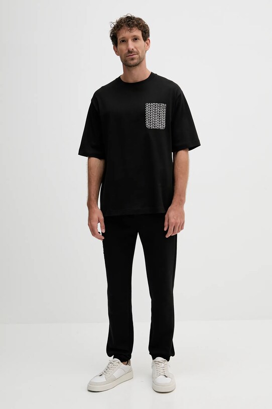 Michael Kors t-shirt bawełniany CT552LM1V2 czarny AW25