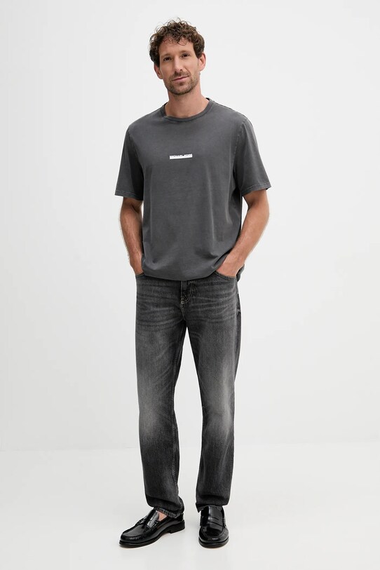 Michael Kors t-shirt bawełniany CT552LLFV4 szary AW25