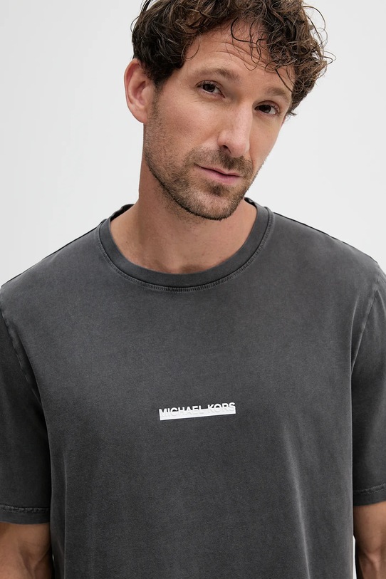 Michael Kors t-shirt bawełniany szary CT552LLFV4
