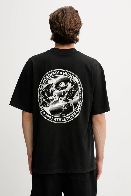 Odzież HUGO t-shirt bawełniany 50542366 czarny