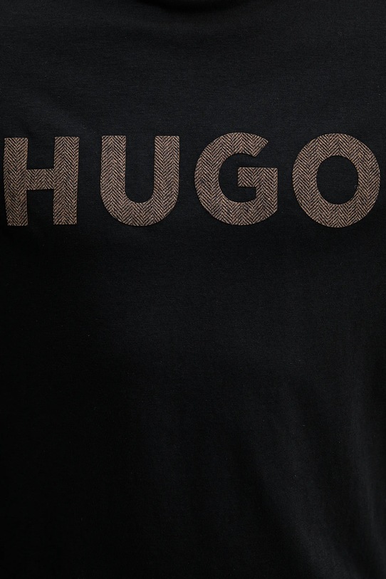 HUGO t-shirt bawełniany czarny 50542737