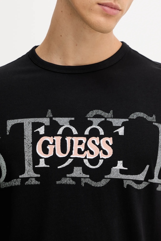 Guess tricou din bumbac M5YI14.I3Z14 negru