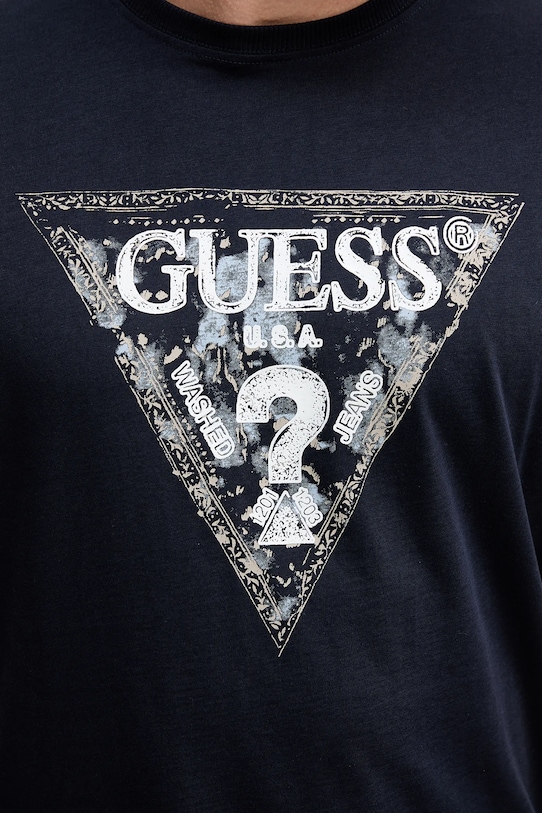 Pamučna majica Guess M5YI15.I3Z14 mornarsko plava