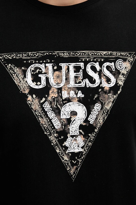 Guess tricou din bumbac M5YI15.I3Z14 negru