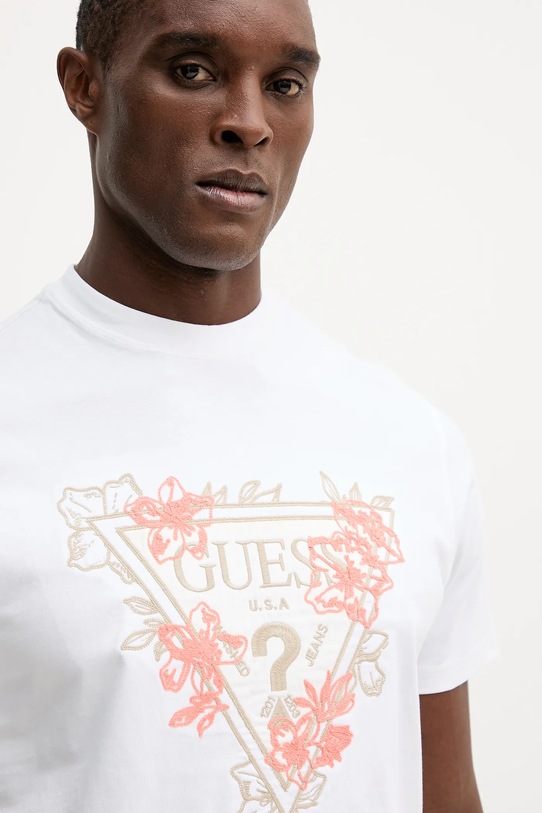 Guess t-shirt bawełniany biały M5YI21.K8FQ4