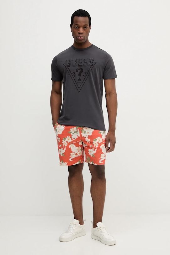 Guess t-shirt bawełniany M5YI42.KBW41 szary AW25