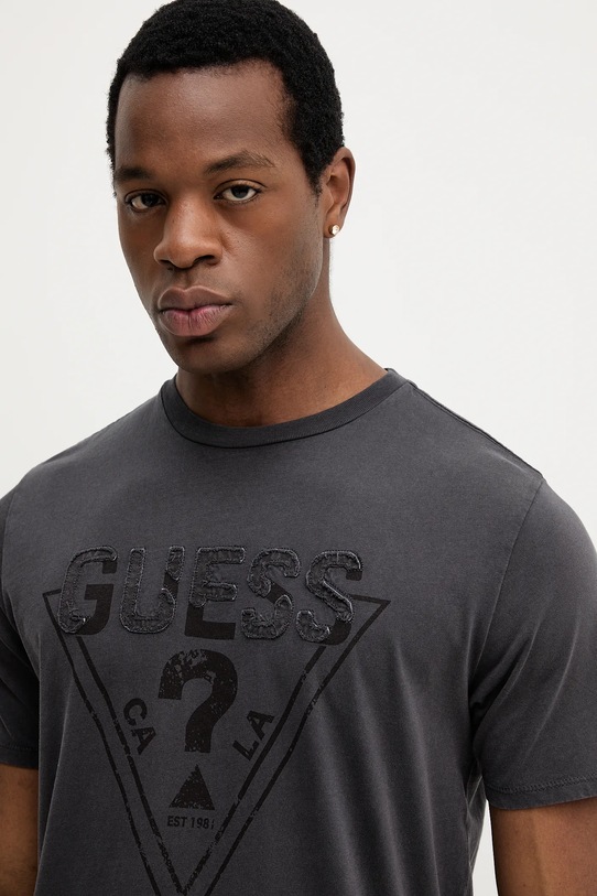 Guess t-shirt bawełniany szary M5YI42.KBW41