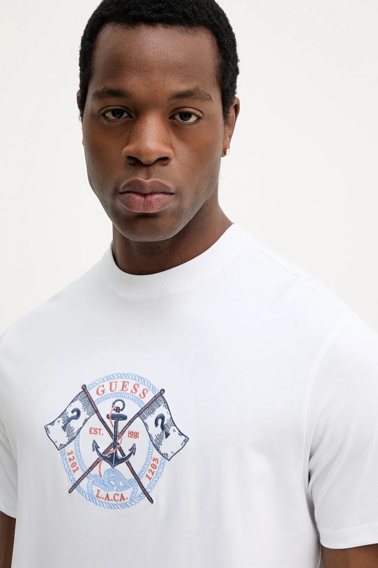 Бавовняна футболка Guess MARINA білий M5YI62.K8FQ4