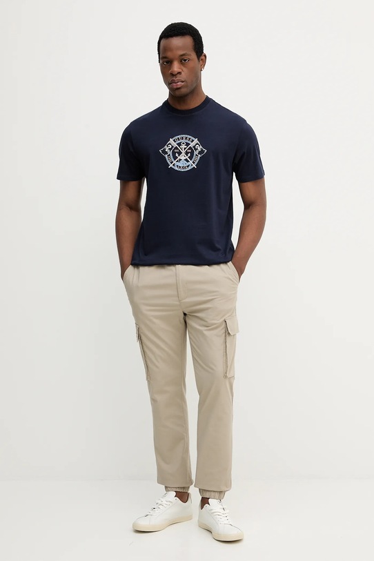 Бавовняна футболка Guess MARINA M5YI62.K8FQ4 темно-синій AW25