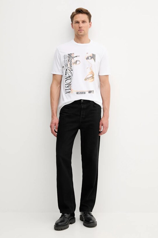 Guess tricou din bumbac M5YI68.KBW41 alb AW25