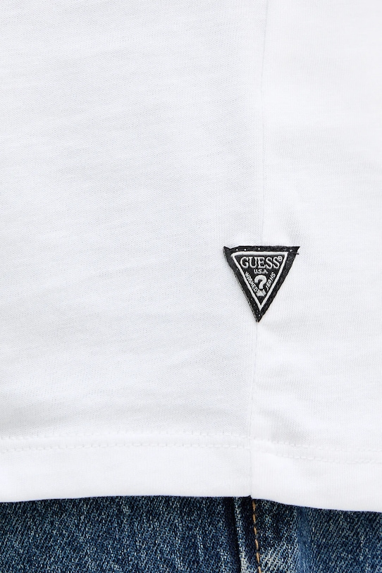 Bavlnené tričko Guess M5YI69.KBW41 biela