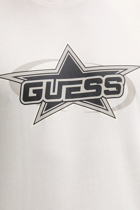 Бавовняна футболка Guess NELLO Z5YI02.I3Z14 бежевий