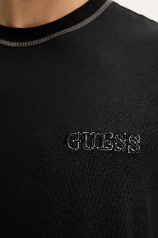 Guess tricou din bumbac U5RI01.KCAM1 negru