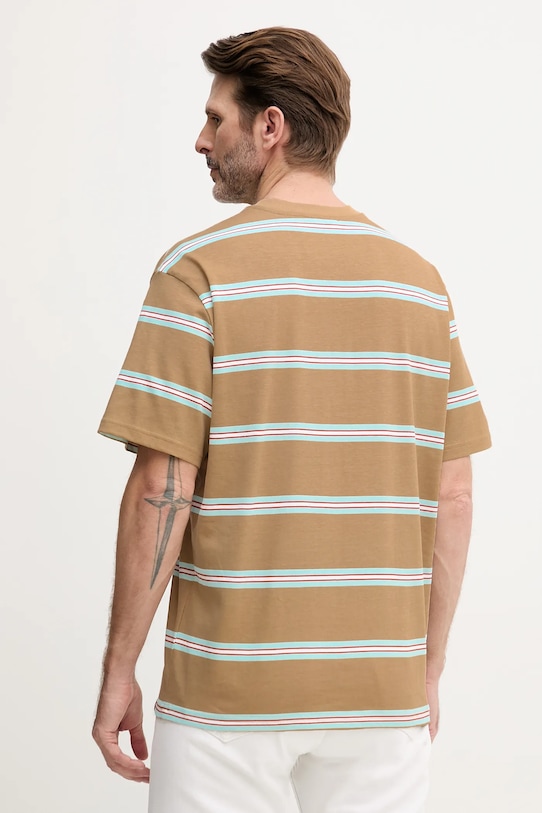 Odzież United Colors of Benetton t-shirt bawełniany 380ZU10AY beżowy