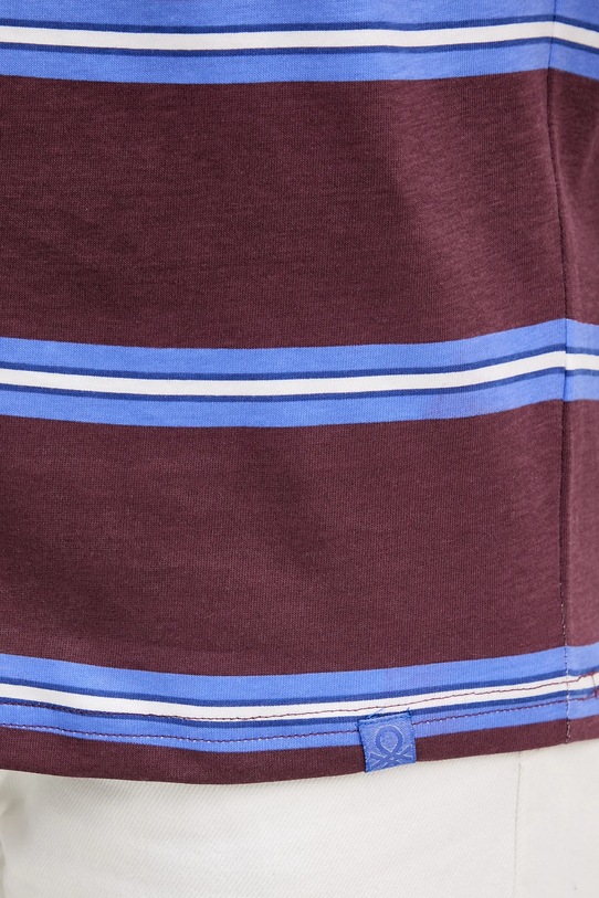 United Colors of Benetton tricou din bumbac 380ZU10AY burgundia