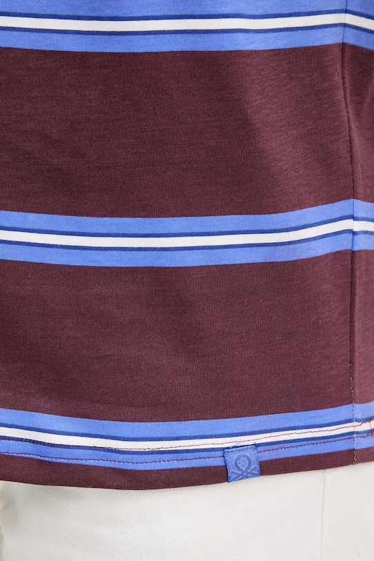 United Colors of Benetton tricou din bumbac 380ZU10AY burgundia