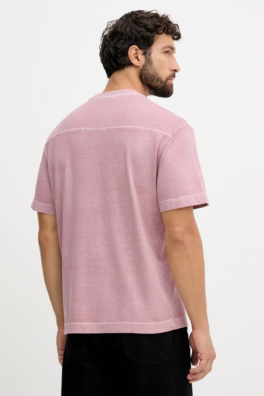 Ρούχα Βαμβακερό μπλουζάκι United Colors of Benetton 3ZITU10AV ροζ
