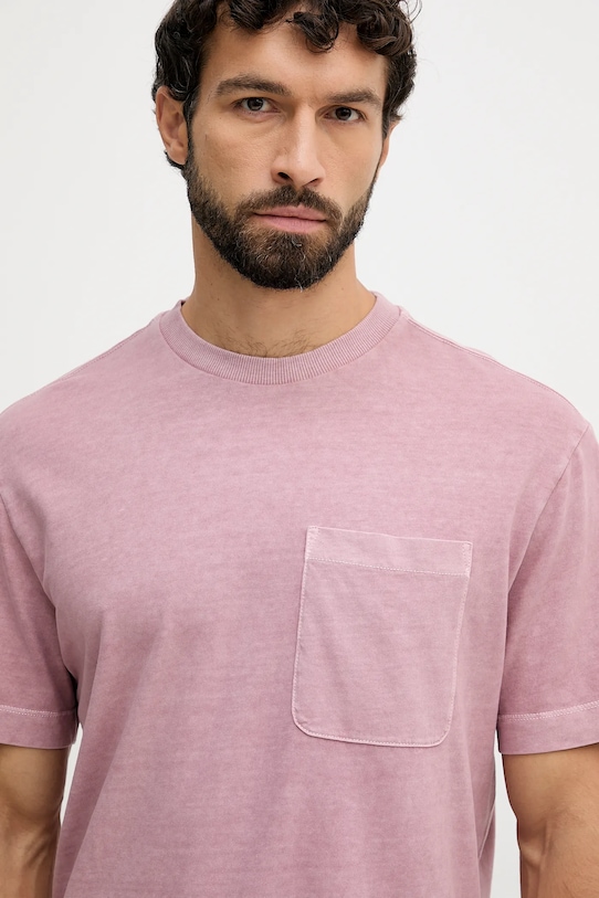 United Colors of Benetton t-shirt bawełniany różowy 3ZITU10AV