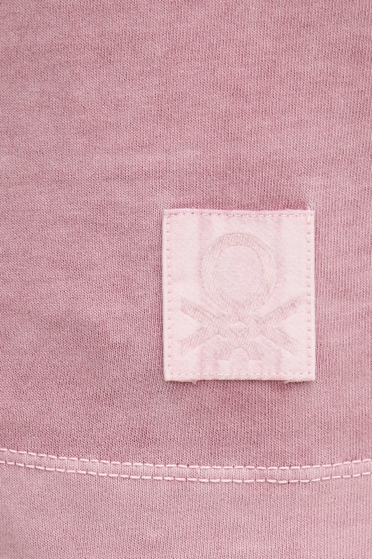 United Colors of Benetton t-shirt bawełniany 3ZITU10AV różowy