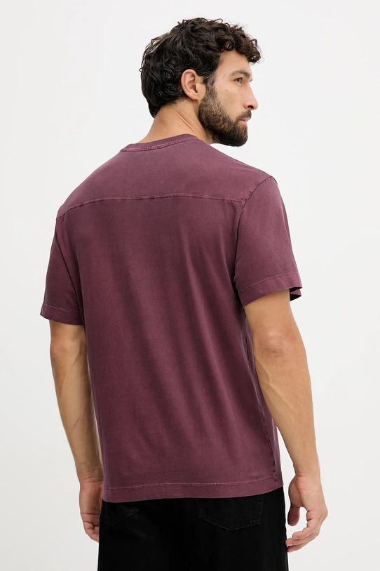 Odzież United Colors of Benetton t-shirt bawełniany 3ZITU10AV bordowy