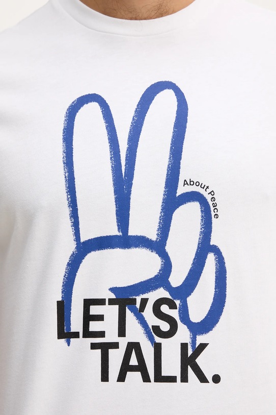 United Colors of Benetton t-shirt bawełniany 3MI5U10AT biały