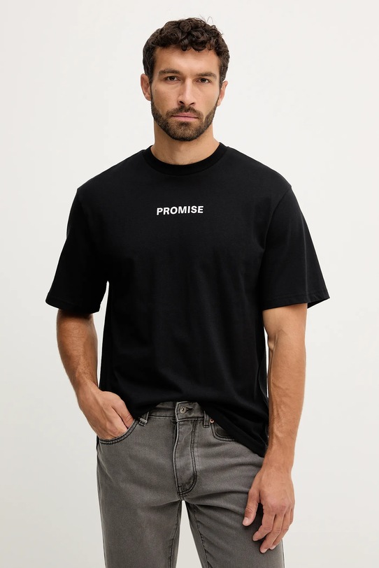 Odzież United Colors of Benetton t-shirt bawełniany 3MI5U10AX czarny