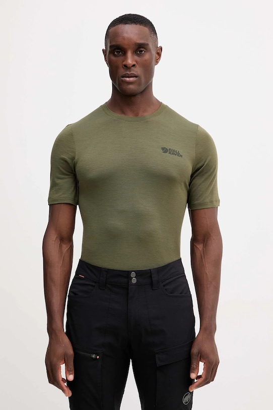 Športové tričko Fjallraven Abisko jednofarebný zelená F86977.625