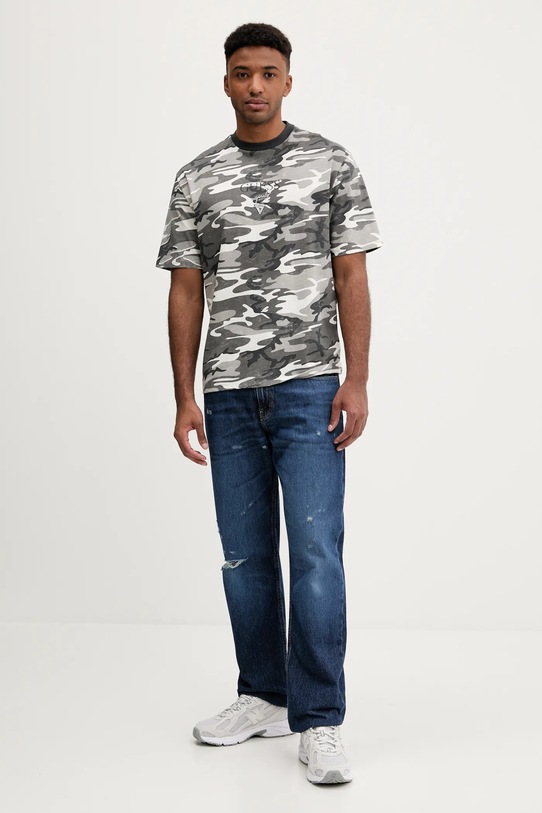 Guess Originals t-shirt bawełniany szary M5GI69.K8FQ4