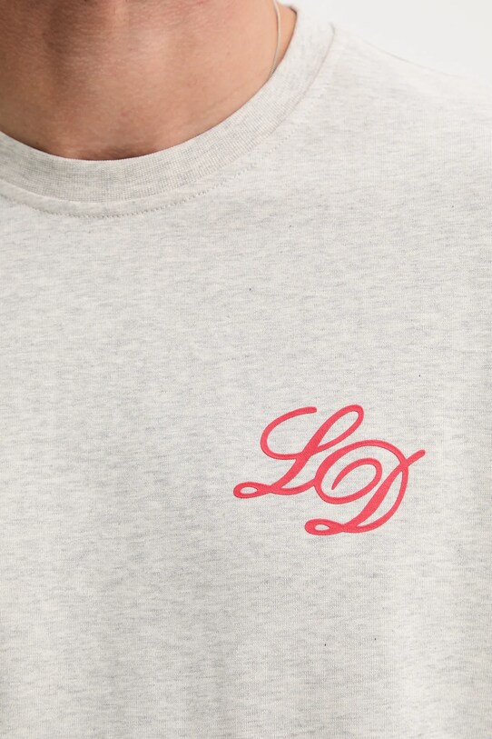 Les Deux t-shirt bawełniany 1000197 szary
