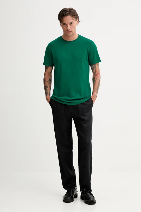 Les Deux tricou din bumbac Norregaard 1000201 verde AW25