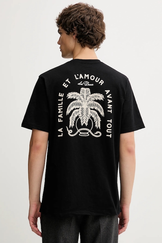 Les Deux tricou din bumbac print negru 1000212