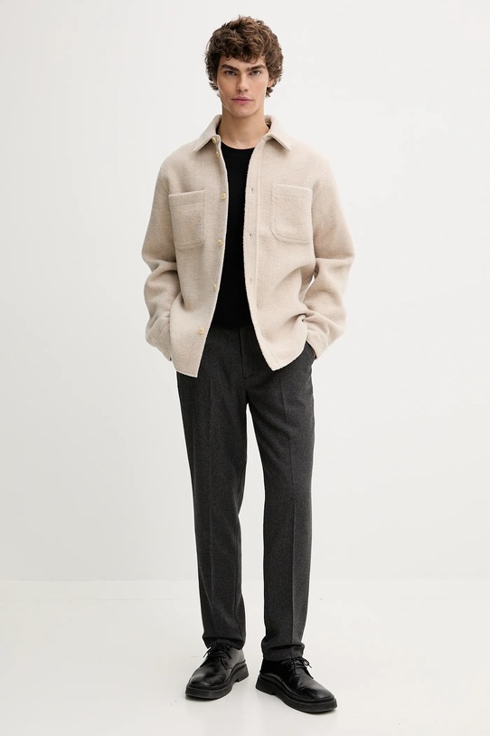 Les Deux t-shirt bawełniany 1000212 czarny AW25