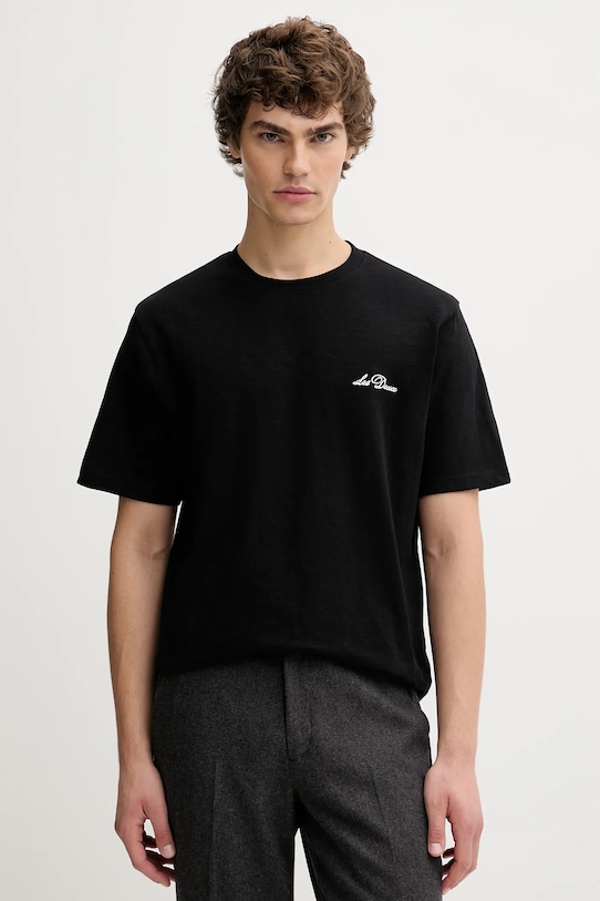 Îmbrăcăminte Les Deux tricou din bumbac 1000212 negru