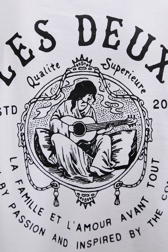 Les Deux t-shirt bawełniany 1000216 biały