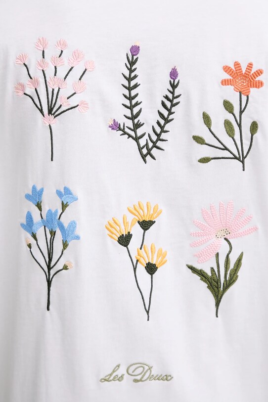 Les Deux tricou din bumbac alb 1000218