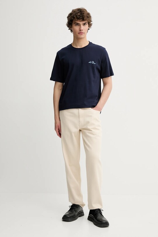 Les Deux tricou din bumbac 1000218 bleumarin AW25