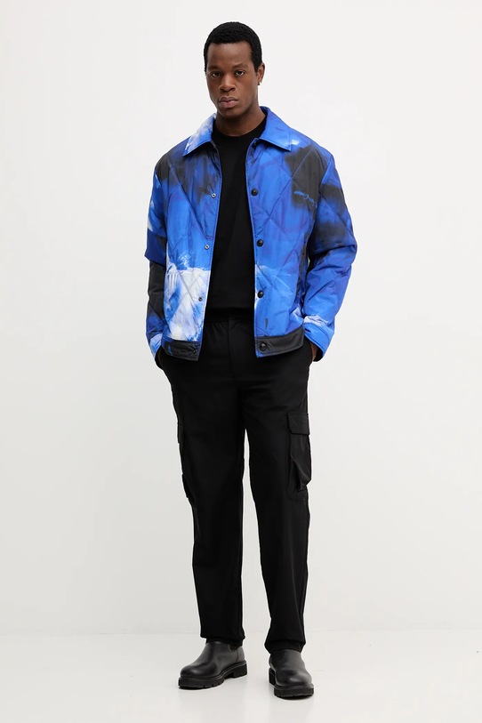 Pamučna majica Versace Jeans Couture 79GAHP10.CJ01P crna AW25