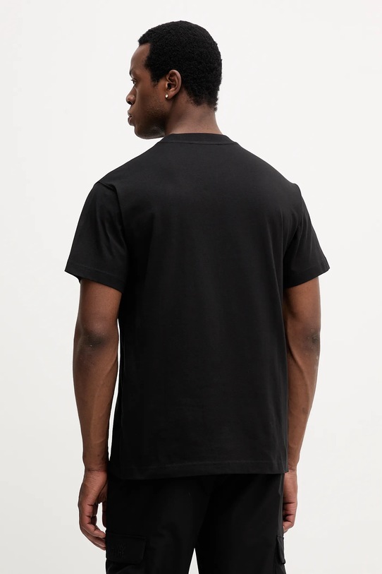 Odzież Versace Jeans Couture t-shirt bawełniany 79GAHP10.CJ01P czarny