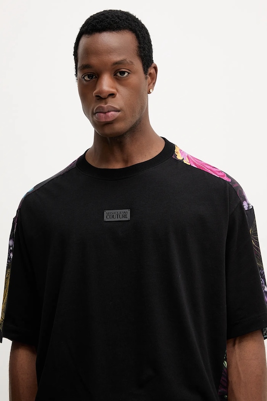 Versace Jeans Couture tricou negru 79GAH608.J0001