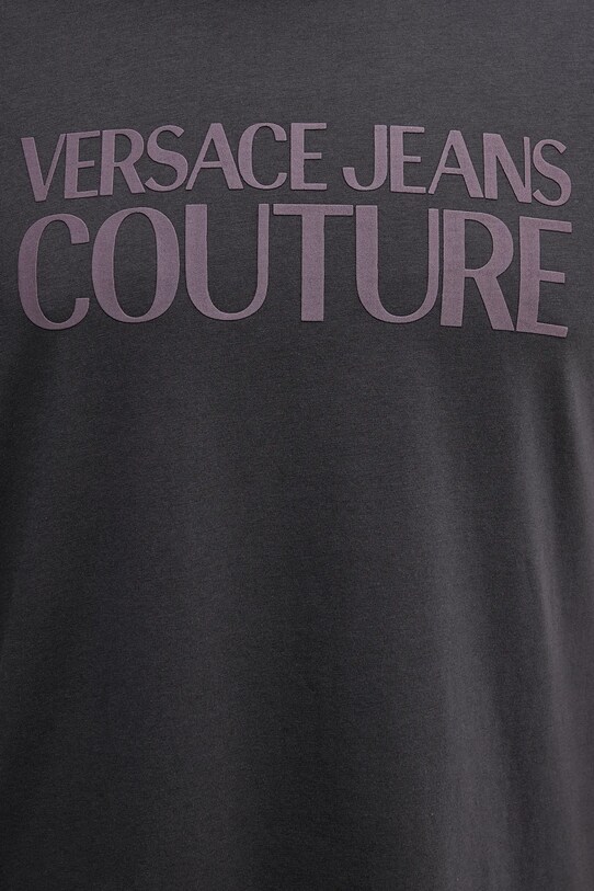 Versace Jeans Couture t-shirt bawełniany 79GAHE05.CJ00E szary