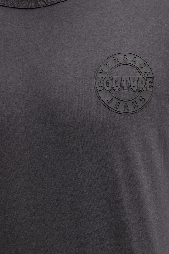 Versace Jeans Couture t-shirt bawełniany 79GAHT06.CJ00T szary