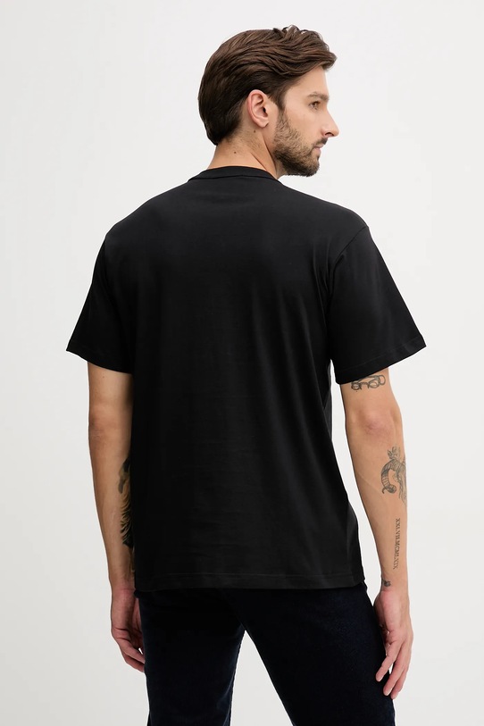 Odzież Versace Jeans Couture t-shirt bawełniany 79GAHT06.CJ00T czarny