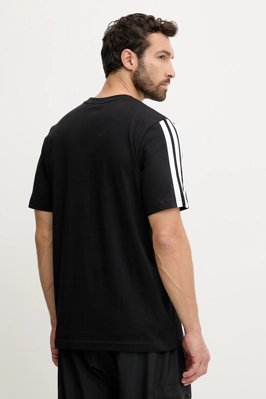 Ρούχα Βαμβακερό μπλουζάκι adidas 3-Stripes JV6783 μαύρο