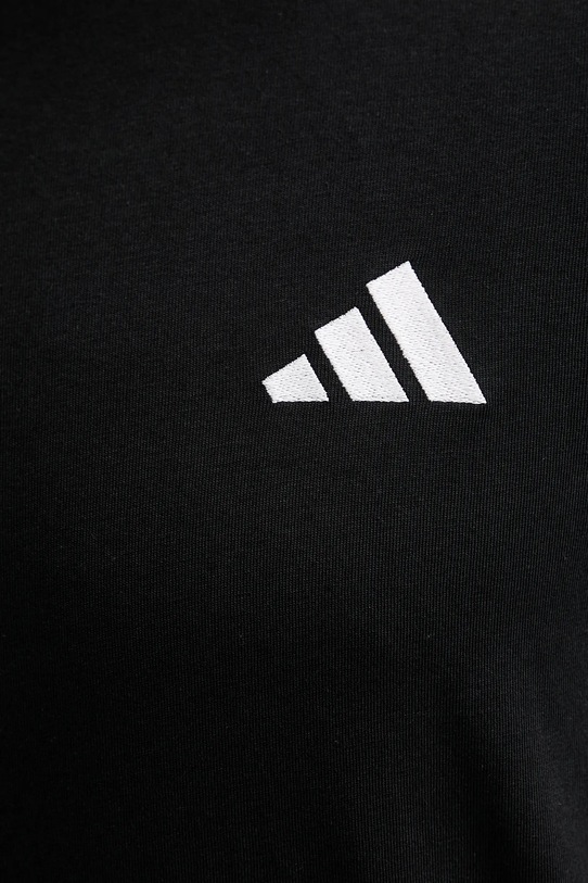 Bavlněné tričko adidas 3-Stripes JV6783 černá