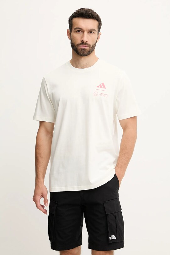 Îmbrăcăminte adidas tricou din bumbac x Mercedes JX4285 bej
