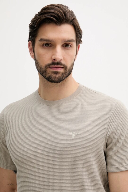 Barbour tricou din bumbac PLATFORD bej MTS1464