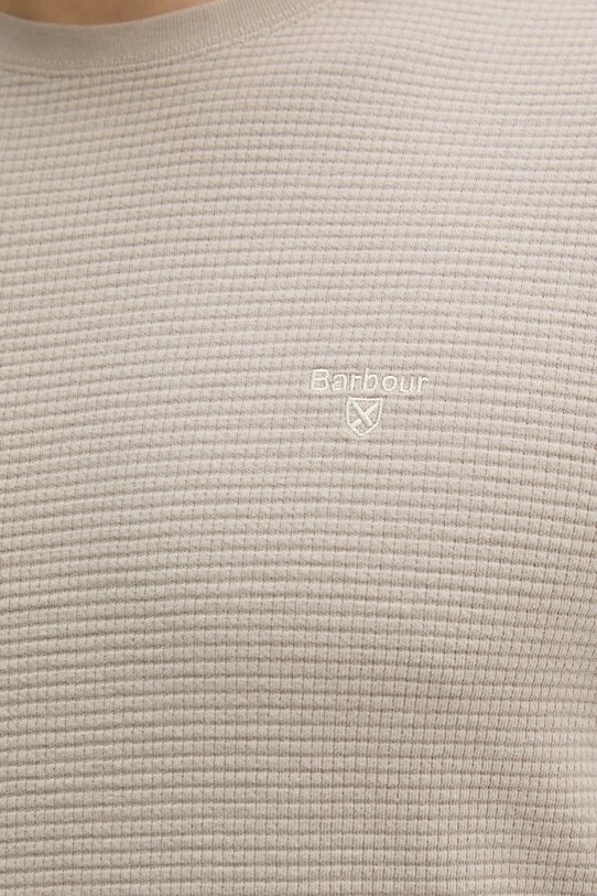 Barbour t-shirt bawełniany PLATFORD MTS1464 beżowy