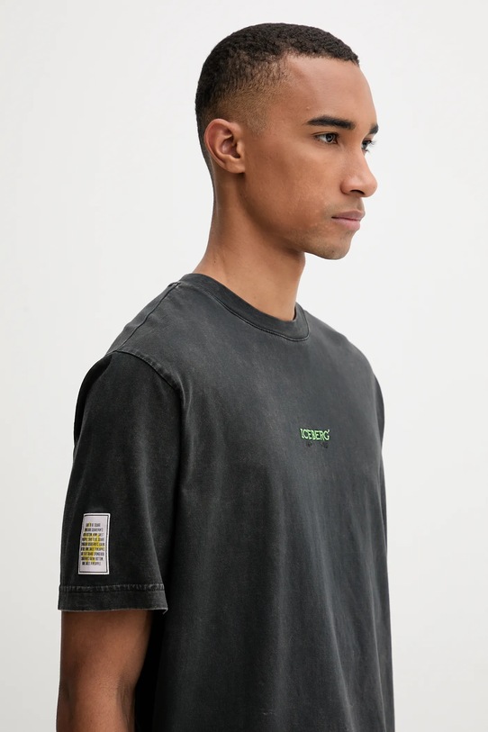 Iceberg t-shirt bawełniany szary F026.6335